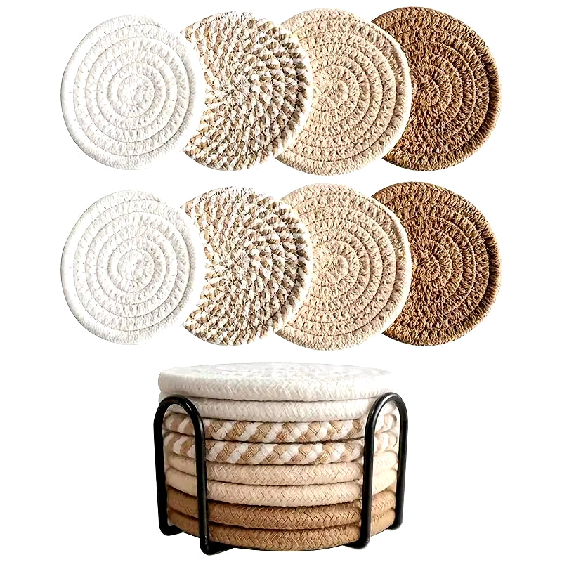 8-Piece Set Absorbent Coasters 