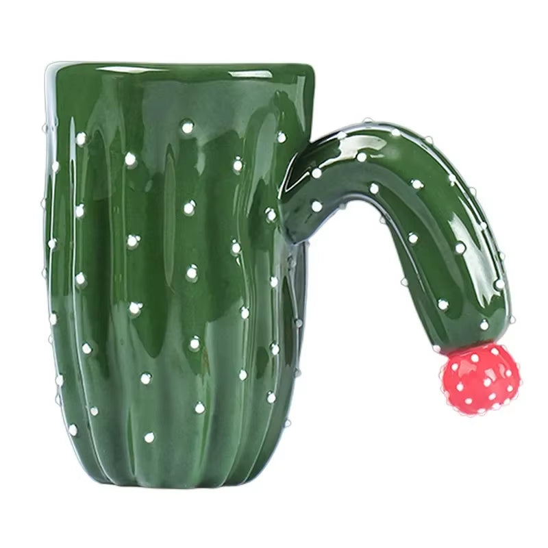 Cactus Cup Cute Cactus Coffee Mug 14Oz 400Ml Ceramic Mug Milk Mugs Tea Cup Gift Women Men Girls Boys Drinkware