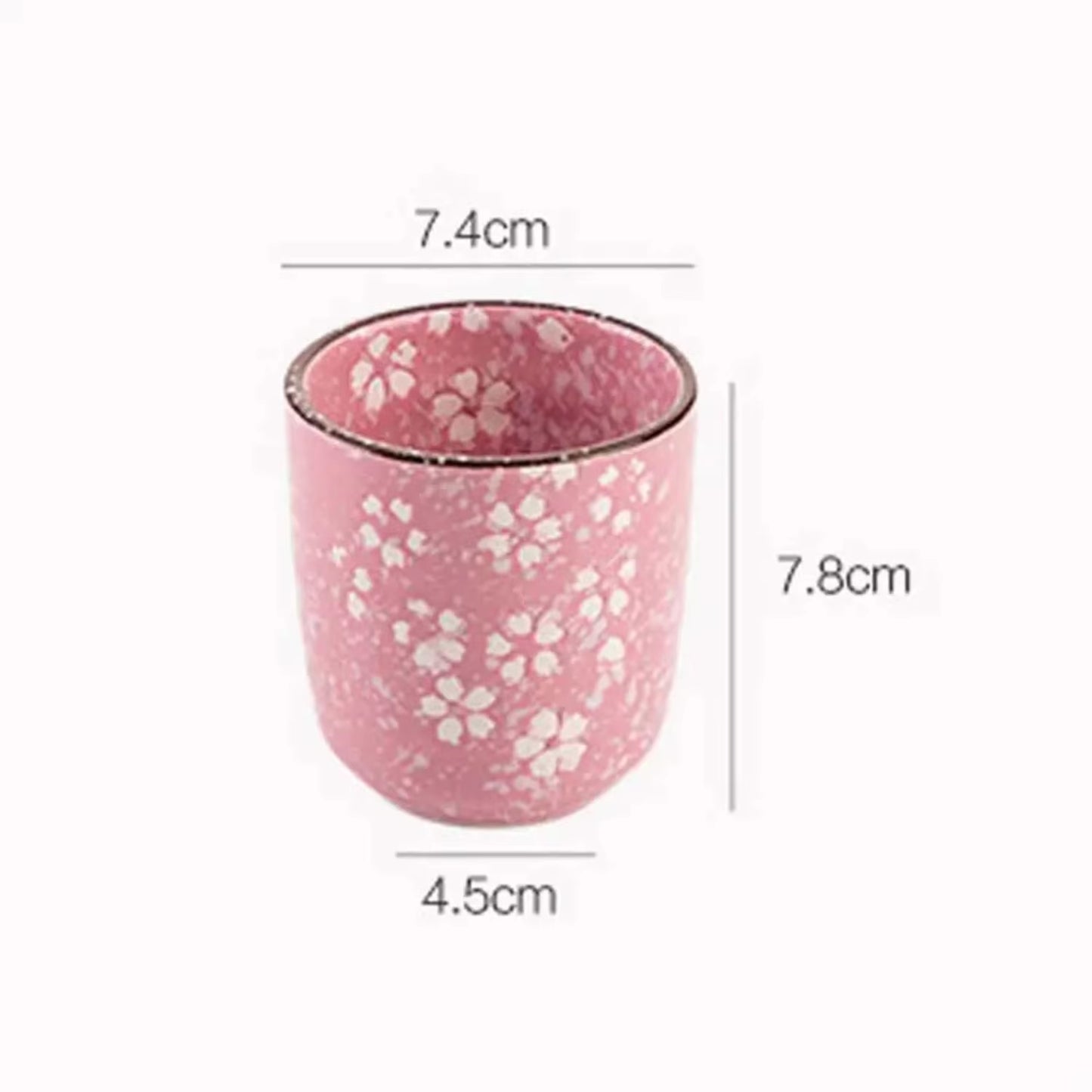 Creative Japanese Style Flower Cherry Blossoms Teaware Water Cup Drinkware Pottery Cup Teacup