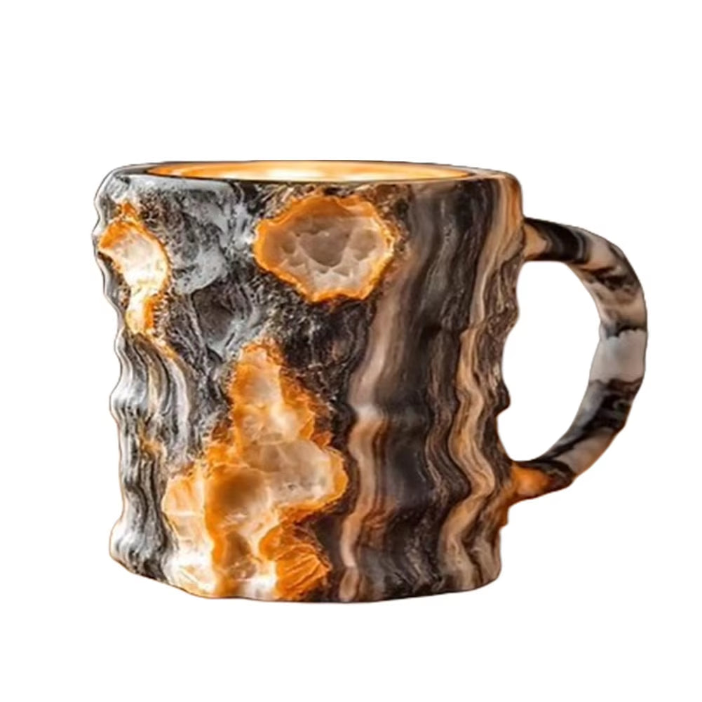 Imitation Mineral Crystal Coffee Mug Simulation Mineral Crystal Resin Coffee Cups Elegant Coffee Mug Novelty Cute Water Cup Gift