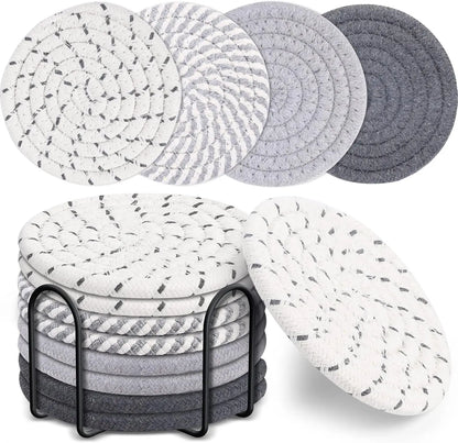 8-Piece Set Absorbent Coasters 