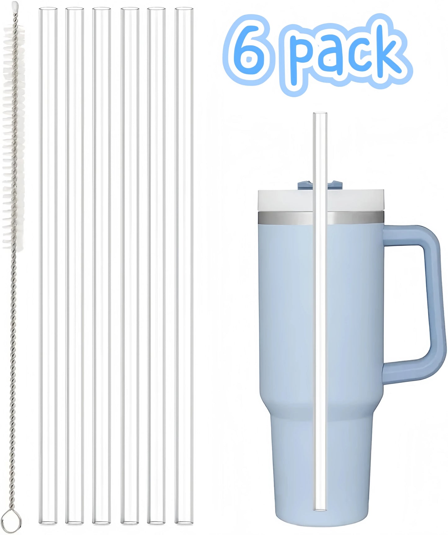 6 Pack Replacement Straw 