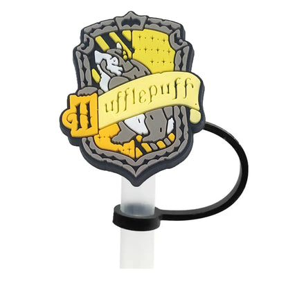 Harry Potter Straw Cover Cap 10MM Drink Straw Plug Reusable Splash Proof Drinking Fit Cup Straw Cap Charms Pendant