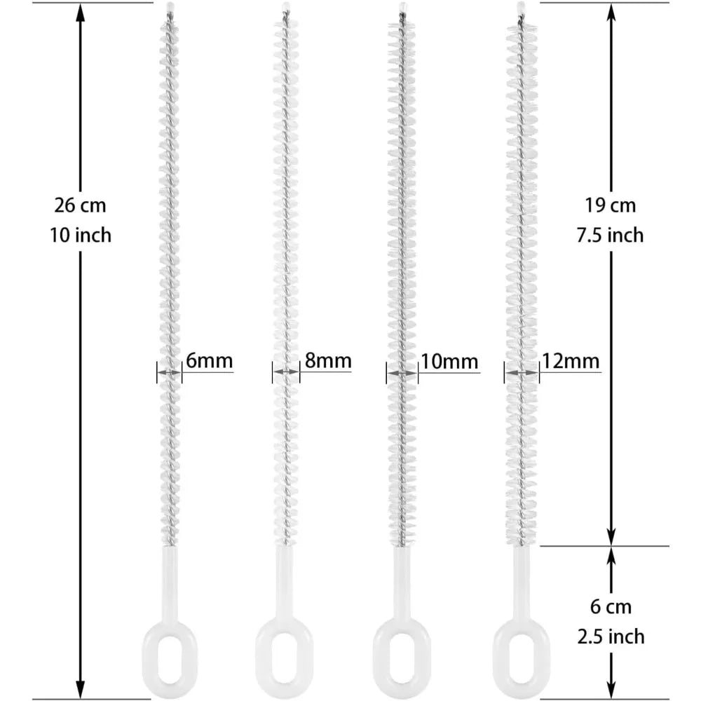 4 Pack Heavy-Duty Cleaning Brushes for Straws