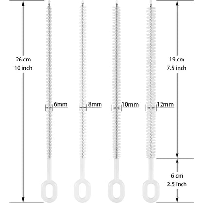 4 Pack Heavy-Duty Cleaning Brushes for Straws