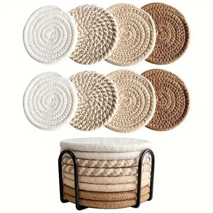 8-Piece Set Absorbent Coasters 