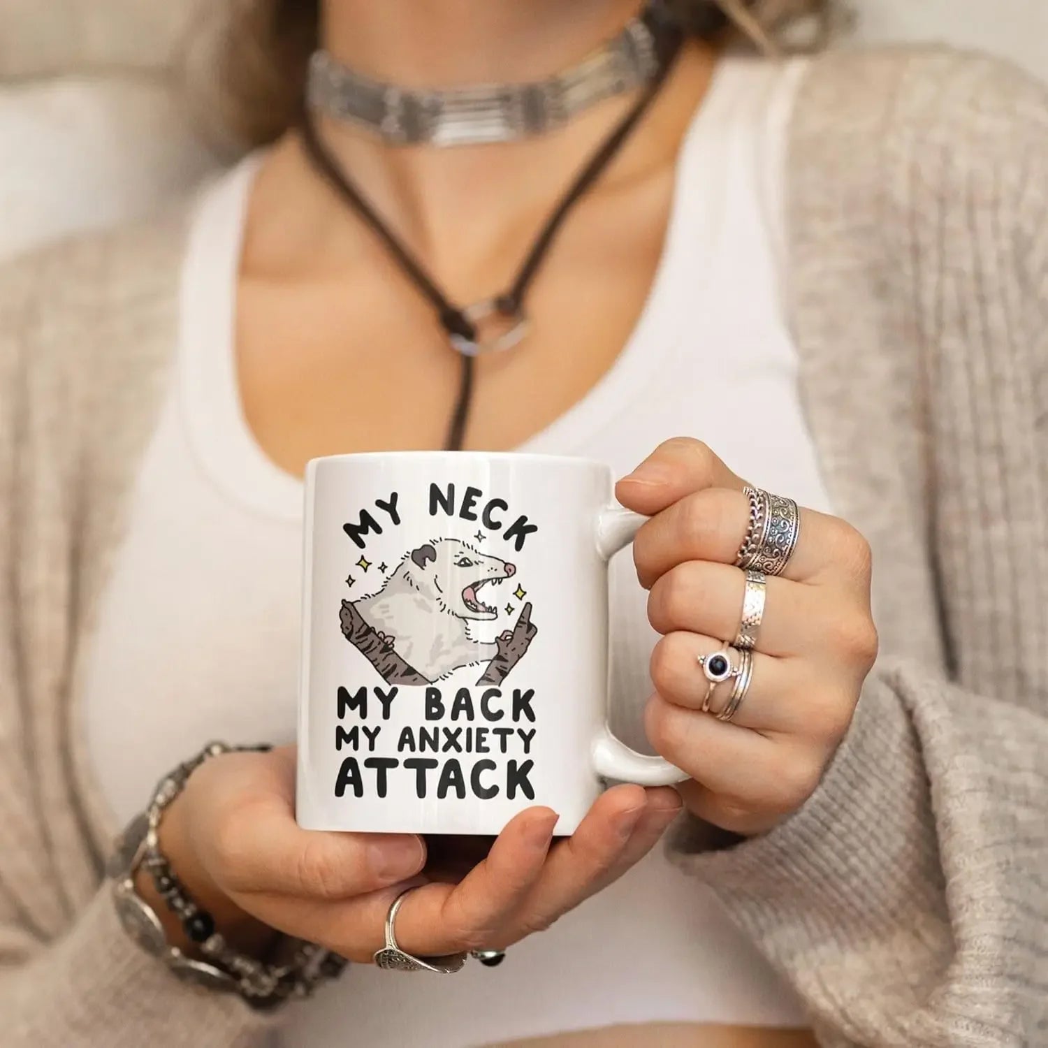 Anxiety Attack Possum Mug