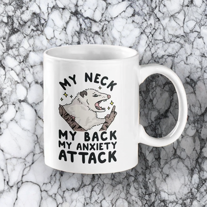 Anxiety Attack Possum Mug