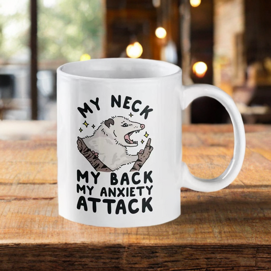 Anxiety Attack Possum Mug