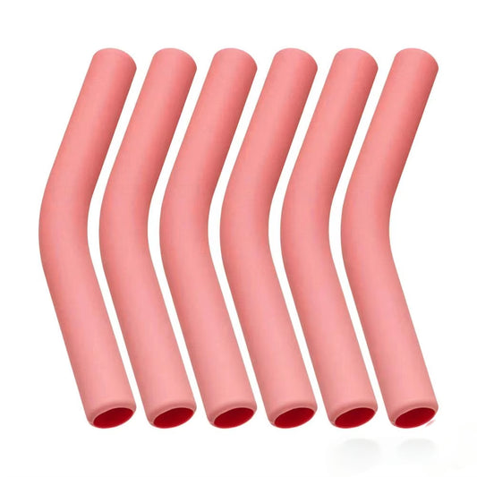 6 Piece Silicone Straw Covers