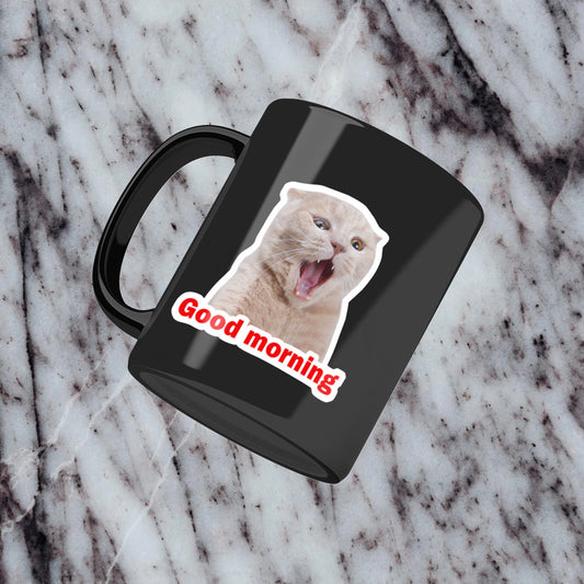 Good Morning Cat Mug