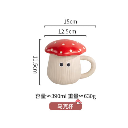 Cute Ceramic Mushroom Coffee Mug